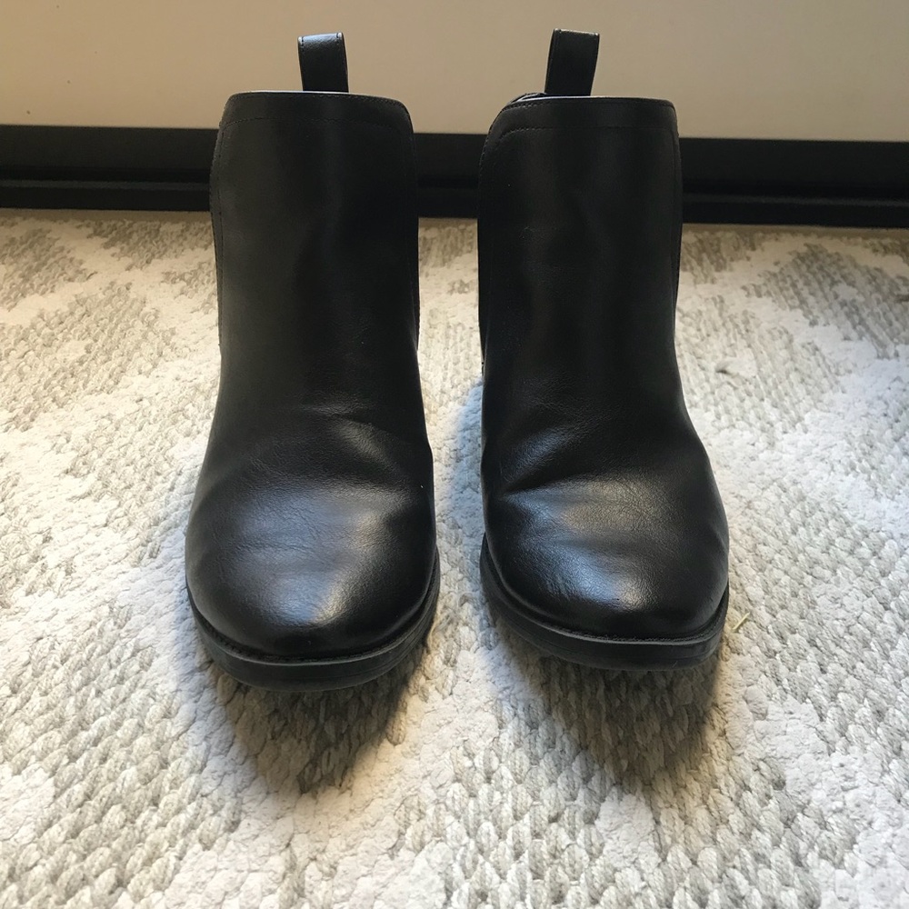 Target brand: Plain Black Merona Booties